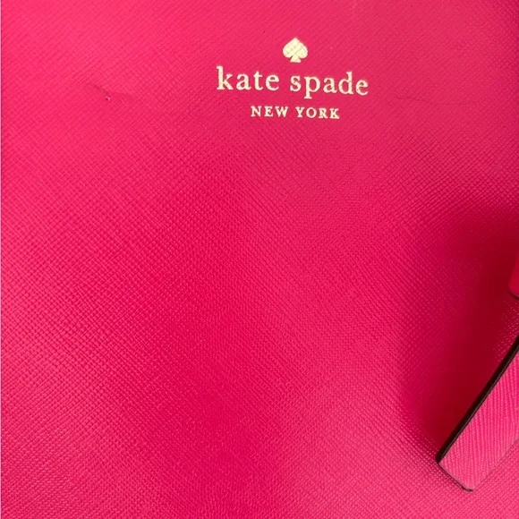 kate spade Hot Pink Bow Saffiano Tote - Picture 2 of 16